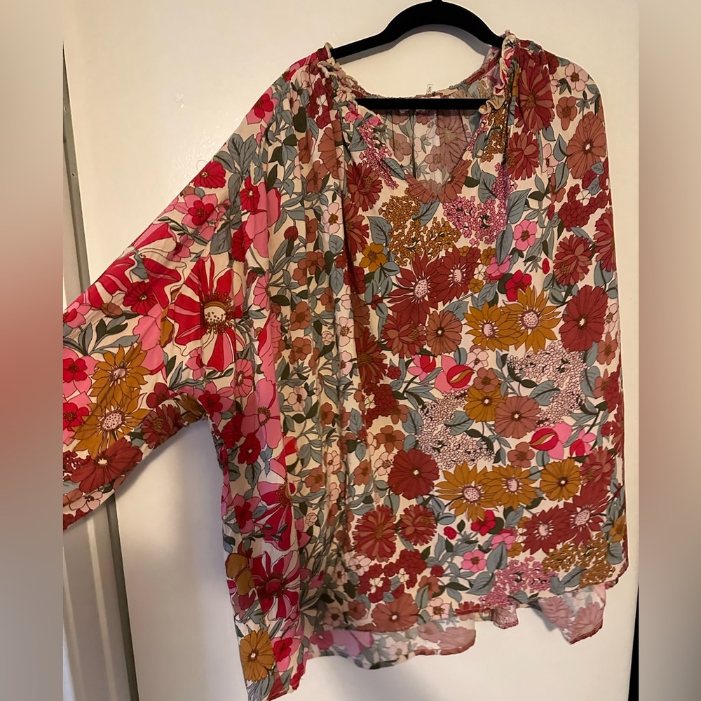 Entro floral top long sleeve